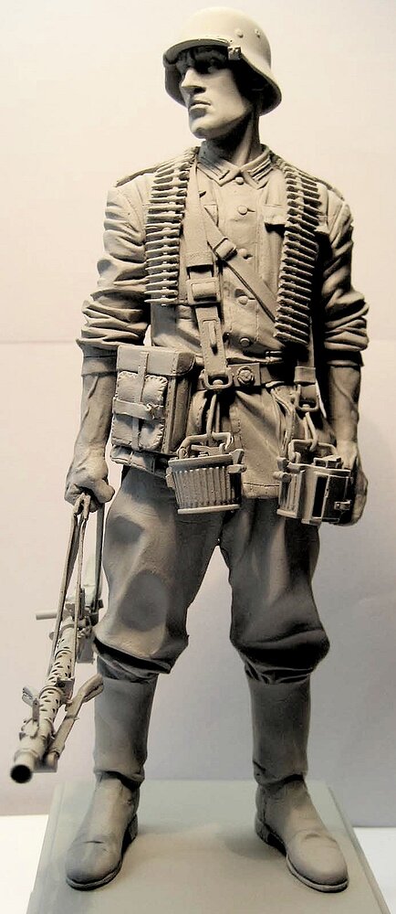 Jeff Shui Miniatures WWII German MG34 Machine Gunner 1941 (2)