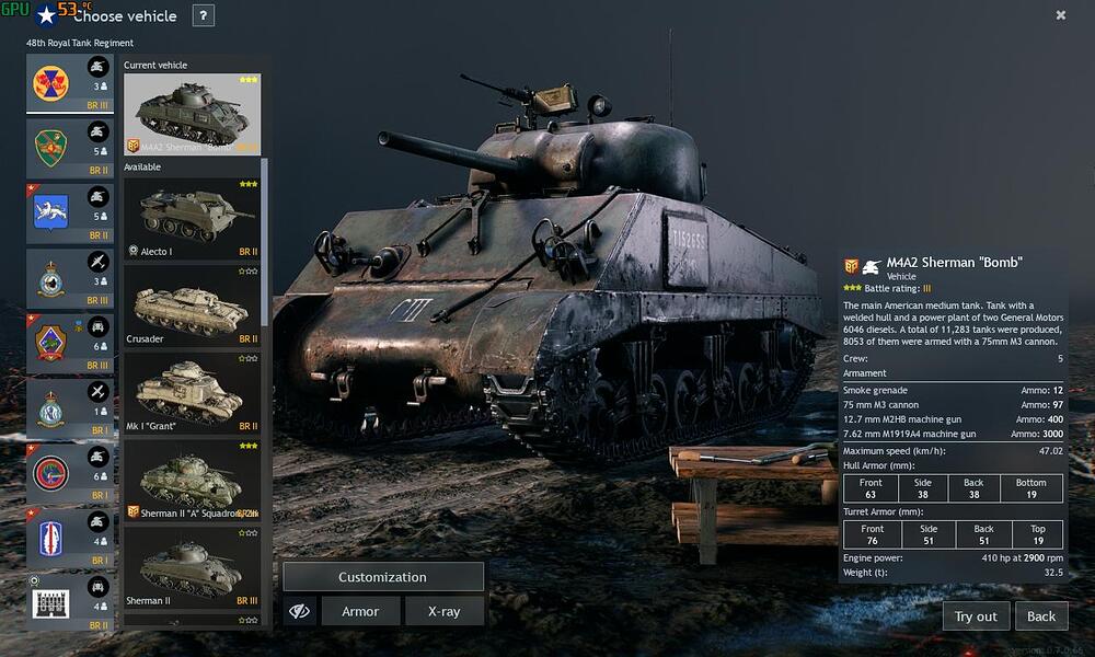 Sherman Bomb tank mystery box