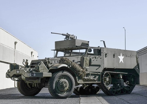 The M3 or M3A1 Half-Track Personnel Carrier