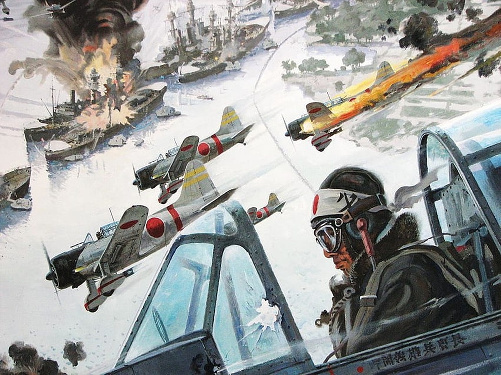 desktop-wallpaper-painting-of-attacking-japanese-planes-in-the-world-war-ii-japan-world-war-two