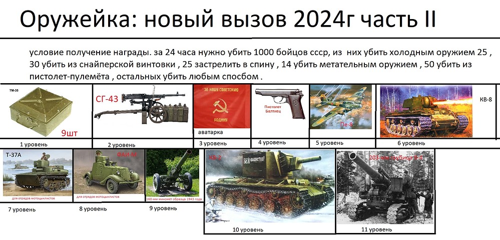 оружейка новый вызов 2024г часть 2