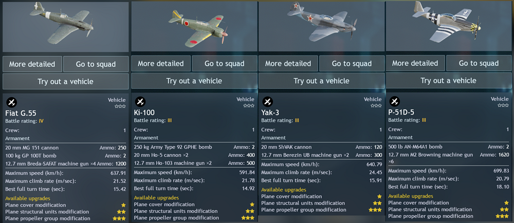 BR3 aircraft comparison