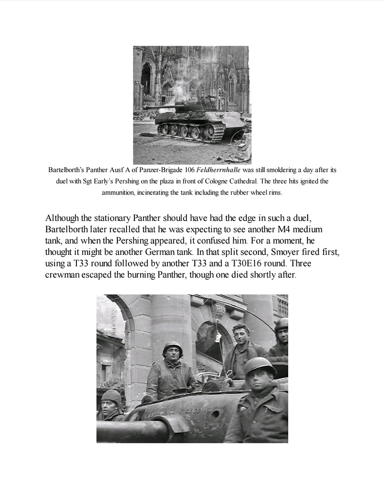 About the use of the t33 apbc in the war with the m26 Pershing tank ...