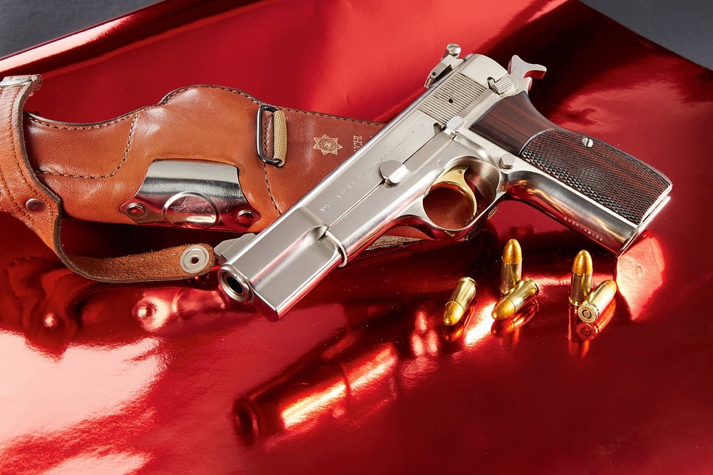 browning-high-power-nickel-sport-pistol-with-cartridges-and-leather-holster