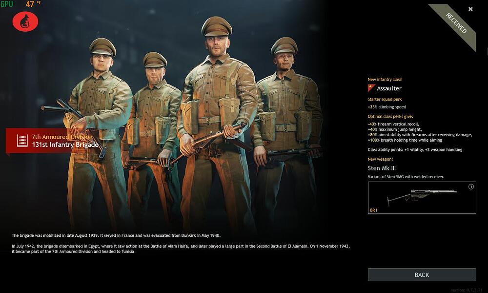 Allies Sten BR1 assaulter