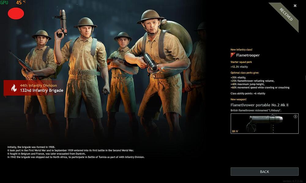 UK Flame thrower BP Squad