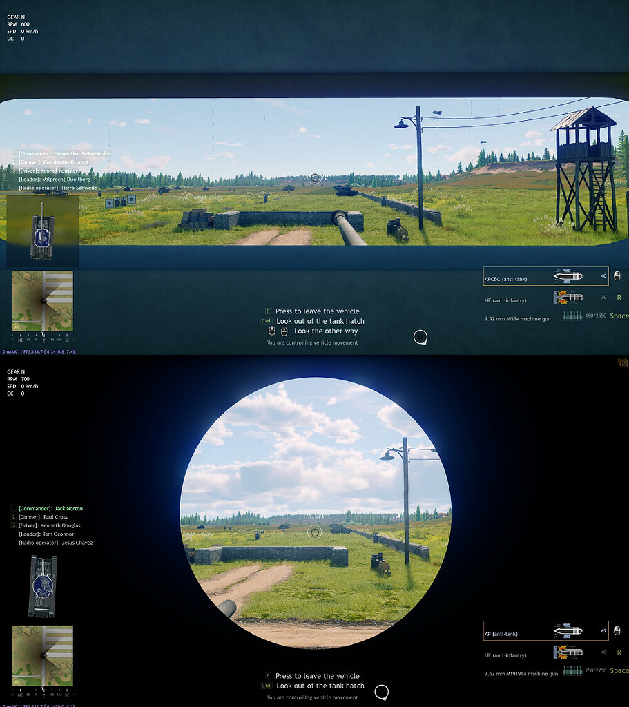 Usable tank cupolas Suggestions Enlisted