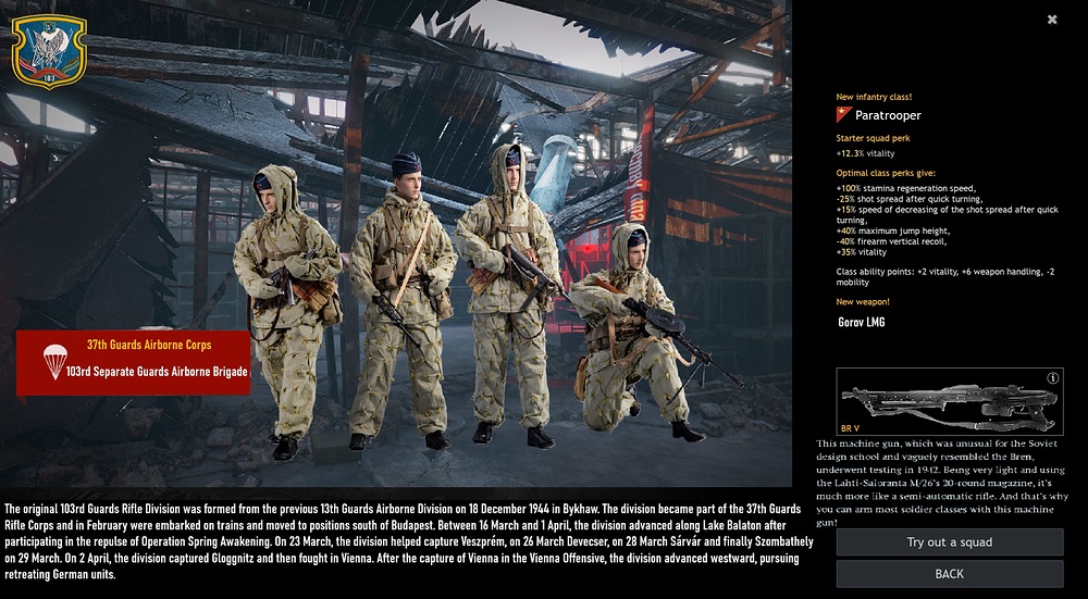 Soviet Paratrooper Event Squad