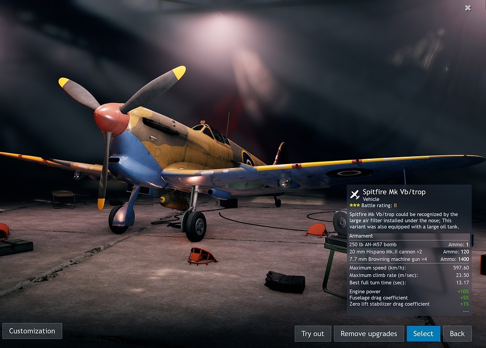 Spitfire MK VB Trop