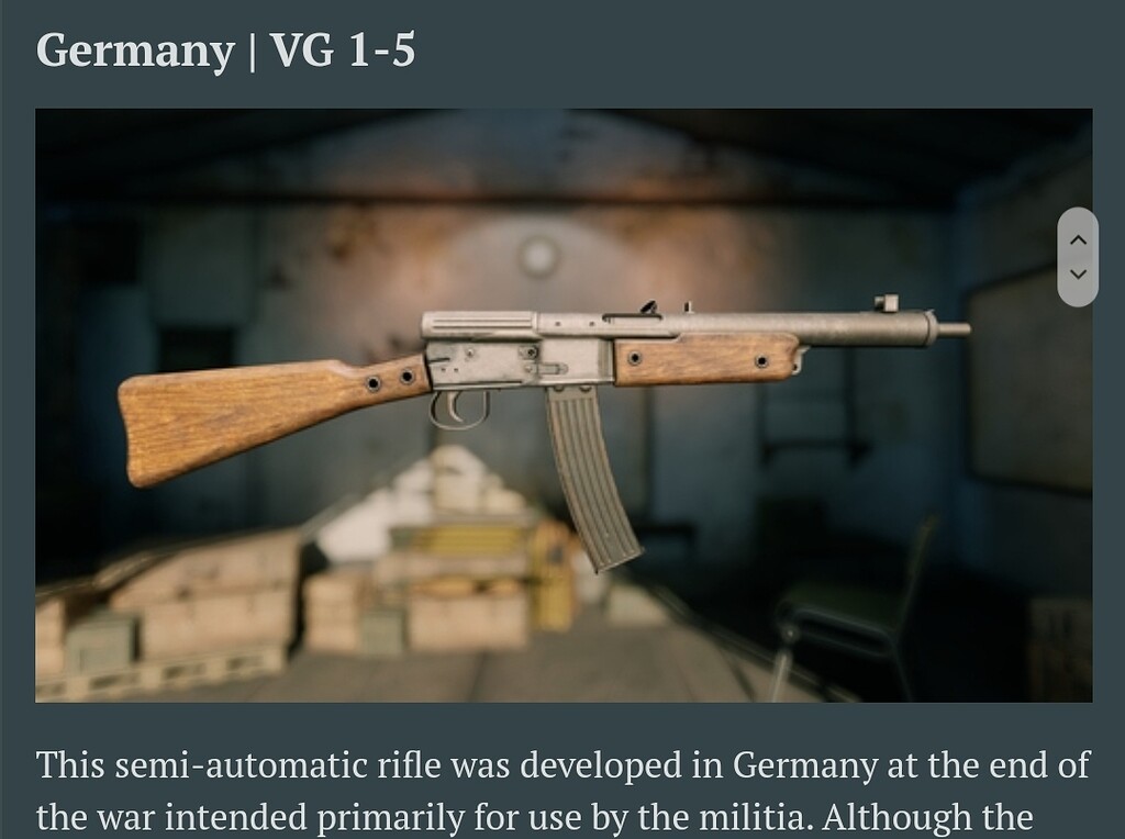[Suggestion] VG 15 needs to be a Rifle Suggestions Enlisted
