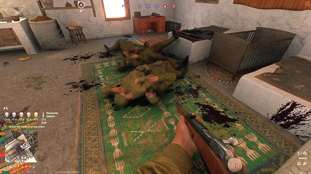 Four of Five dead bots