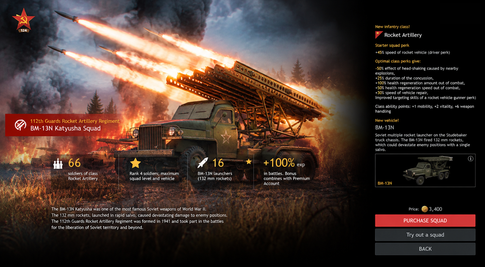 Katyusha Rocket Artillery Squad