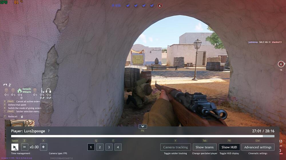 AT weapon shot aftermath