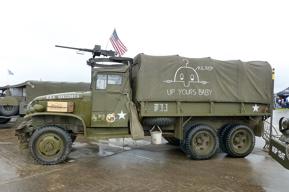 Kilroy_on_army_truck