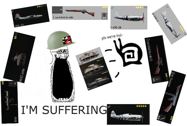 Enlisted Yankees suffer!