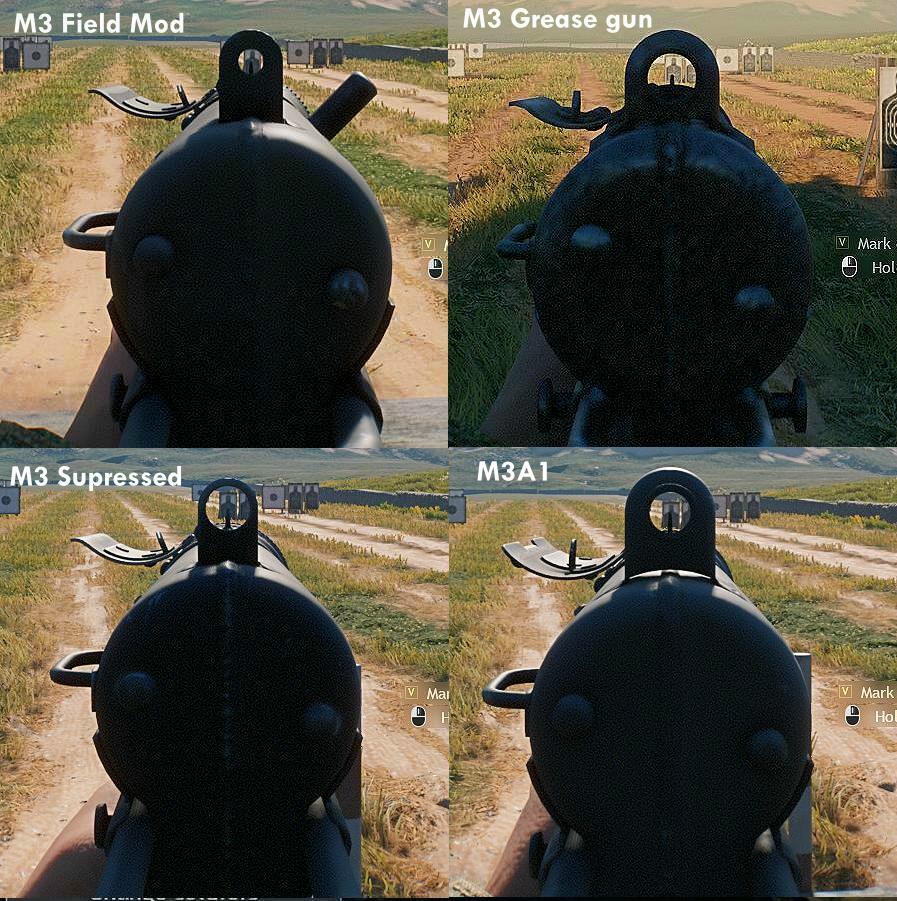 Grease gun sight comparison