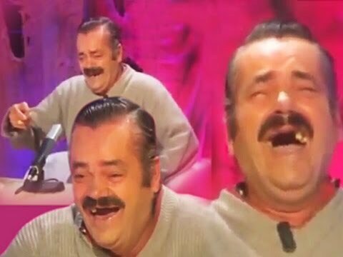 happy laughing man