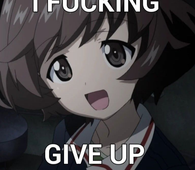 I give up