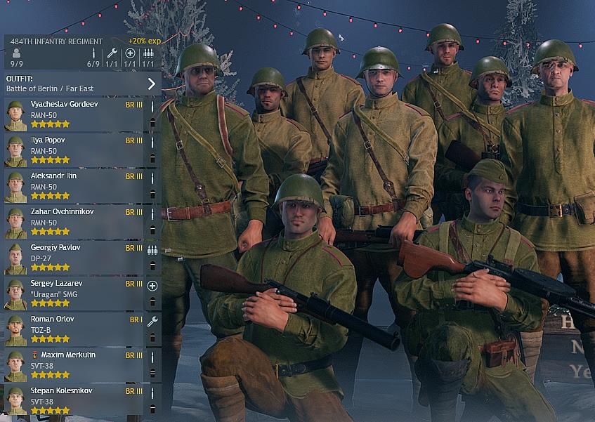 Soviet RMN 50 484th Infantry rifle squad