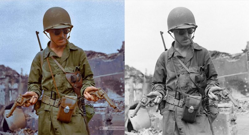 American-GI-dual-wielding-guns_colorized-by-SEB
