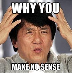 no sense
