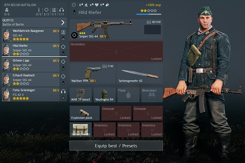 German BR5 sniper squad