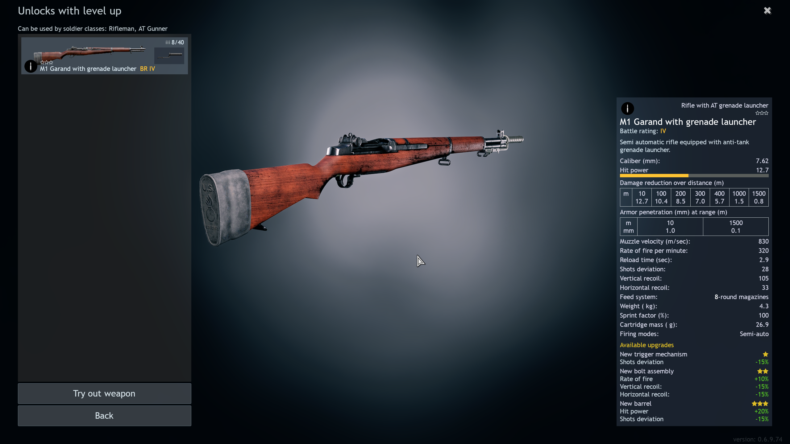 M1 Garand with Grenade Launcher