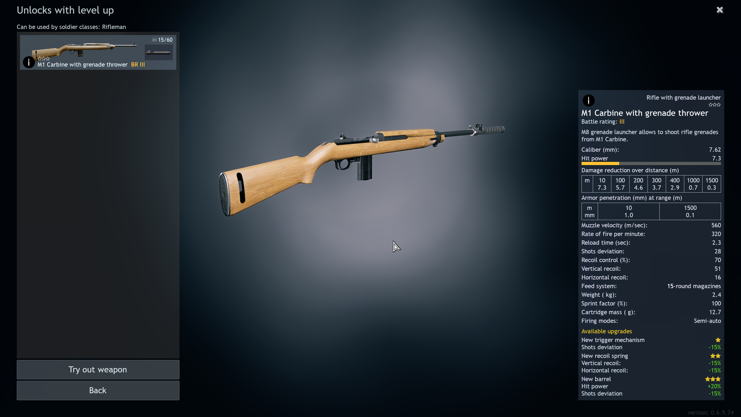 M1 Carbine with Grenade Thrower