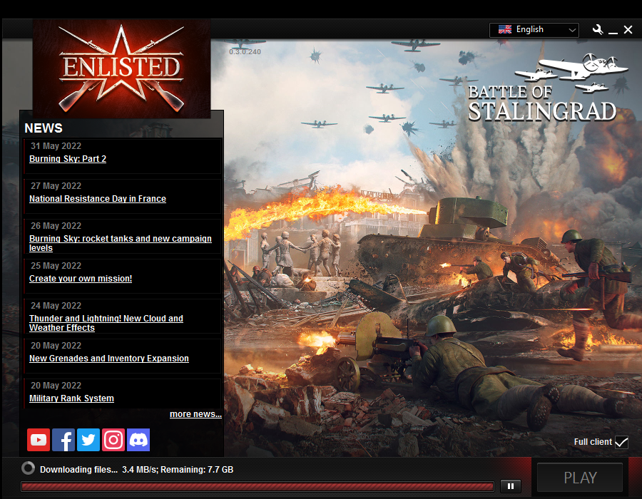 Enlisted (Settings) - 3.9 MB_s; Remaining_ 7.7 GB 02_06_2022 14_40_00