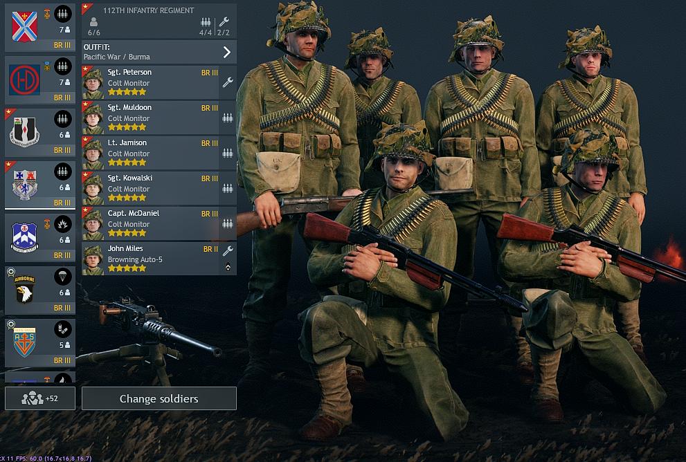 Allies 112th Infantry Colt Monitor Squad