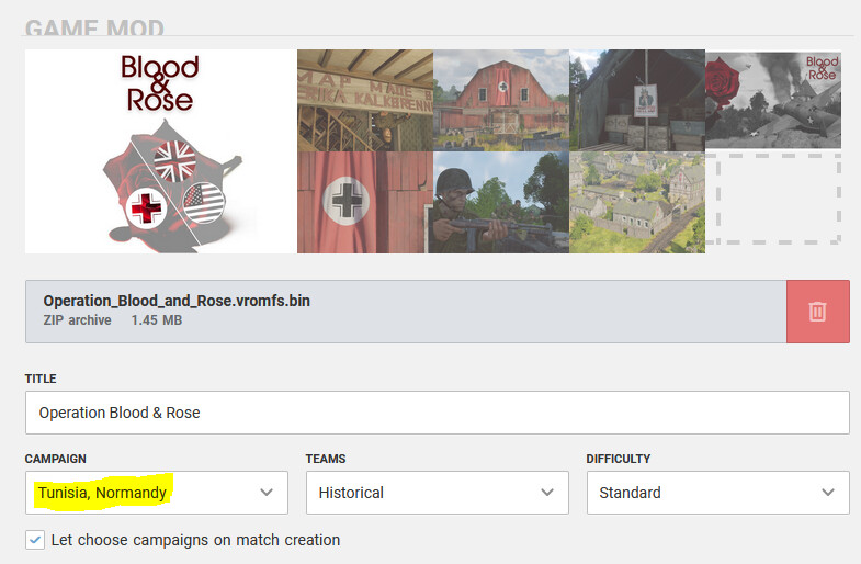 [0.3.2.62] Custom Match Selection Faction does not work on mods Bug