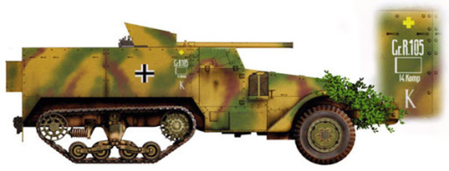 WW2 Half-Track With AT Cannon