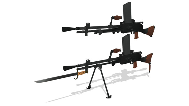 Experimental Type 1 light machine gun Model I  試製一式軽機関銃I型
