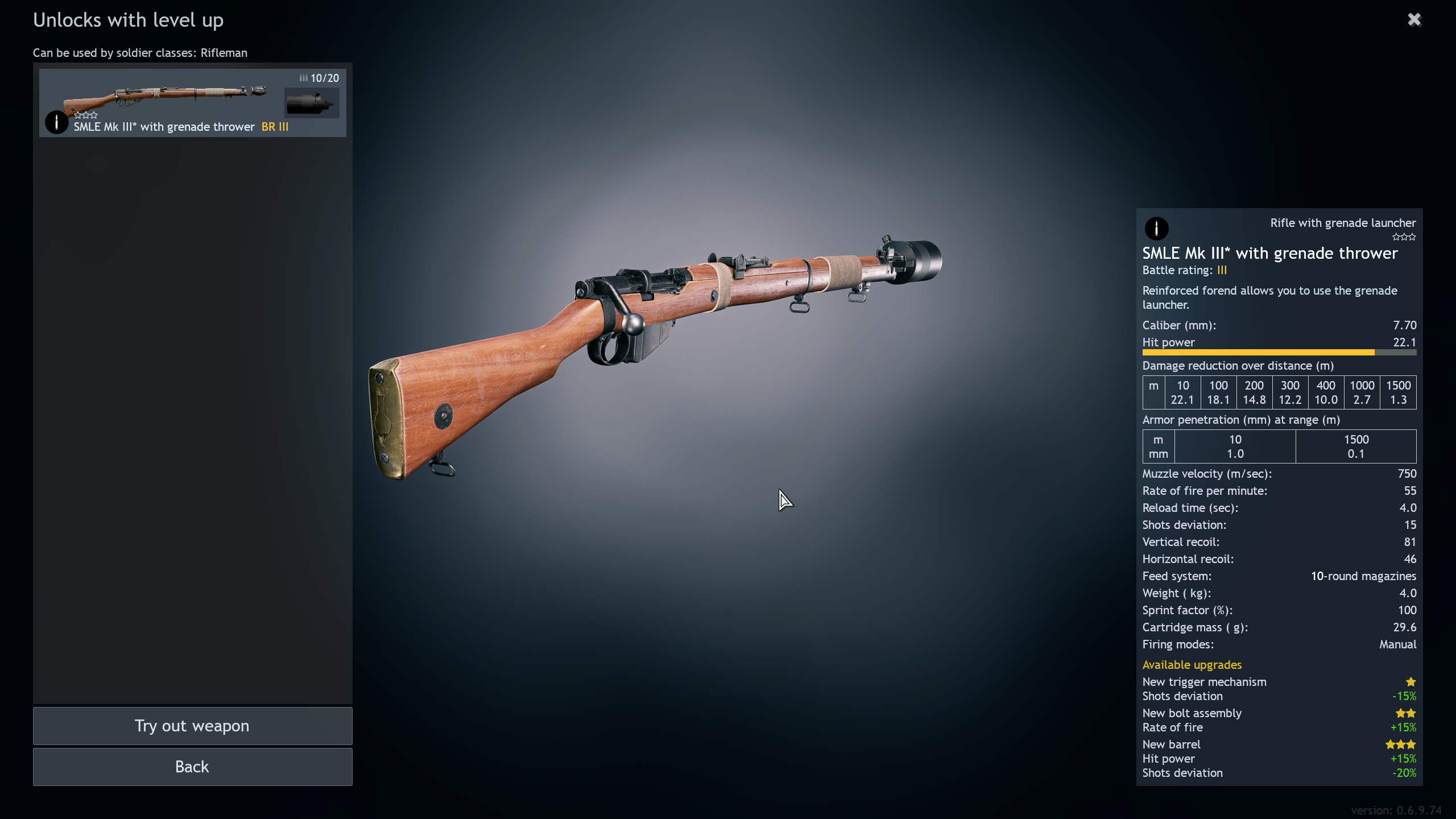 SMLE Mk III with Grenade Thrower