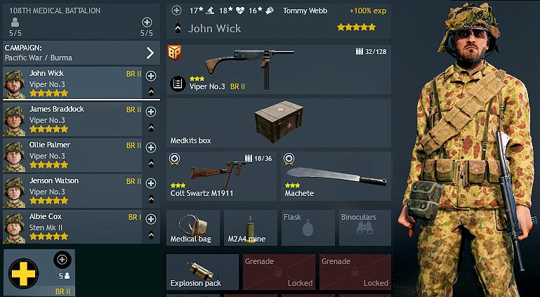 Allied 108th Medical Battalion with Swartz pistol