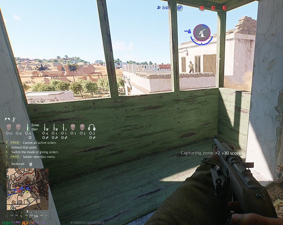 AI squad bot standing in the open