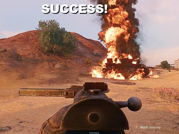 Success 19 tank rounds and two explosion packs