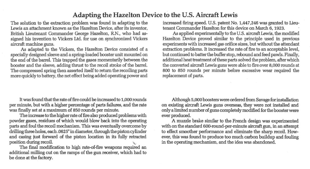 Lewis Gun Hazelton Device