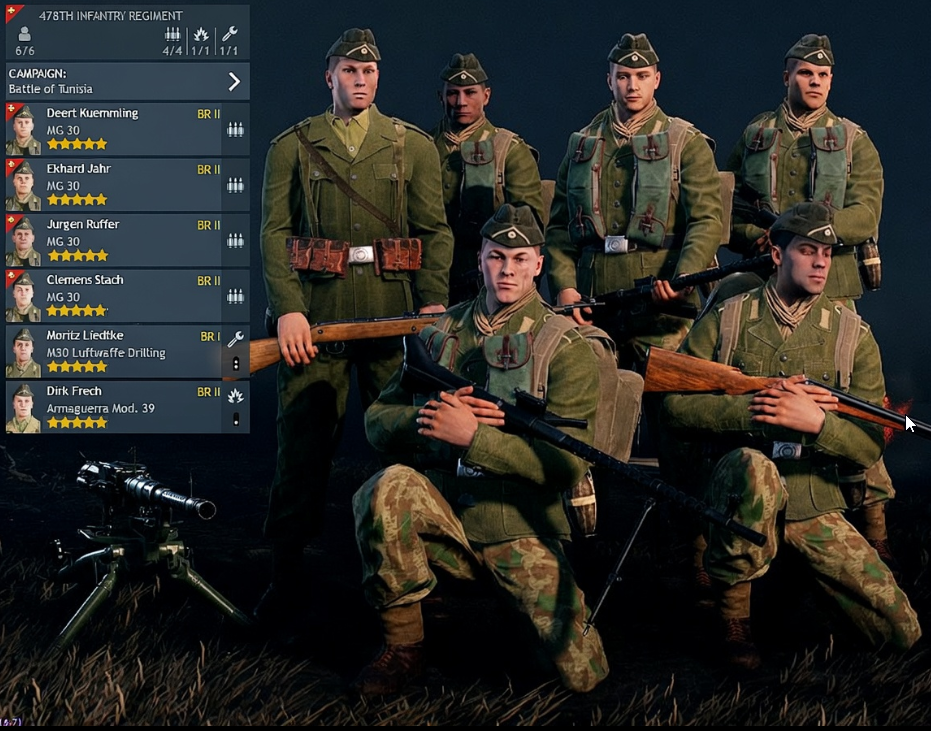 German 478th Infantry MG premium squad