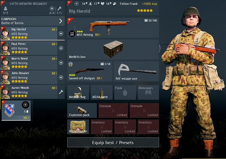 Allies 147th Medic squad with sawed off shotgun