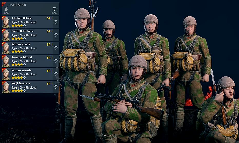 Japanese BR2 1st Platoon Parachute